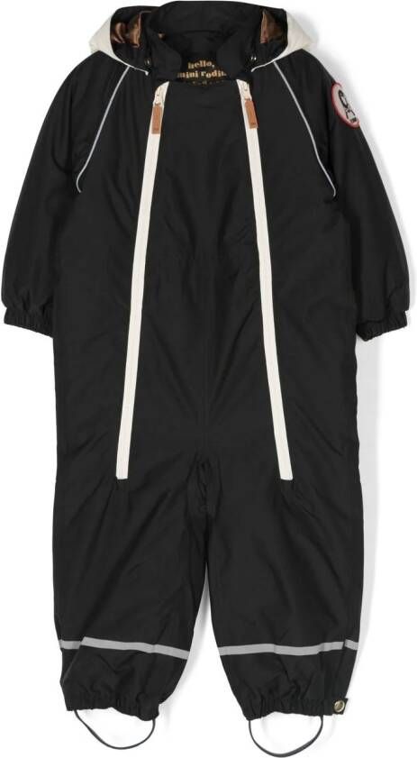Mini Rodini Trainingspak met capuchon Zwart