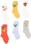 Mini Rodini Zes paar sokken Beige - Thumbnail 1