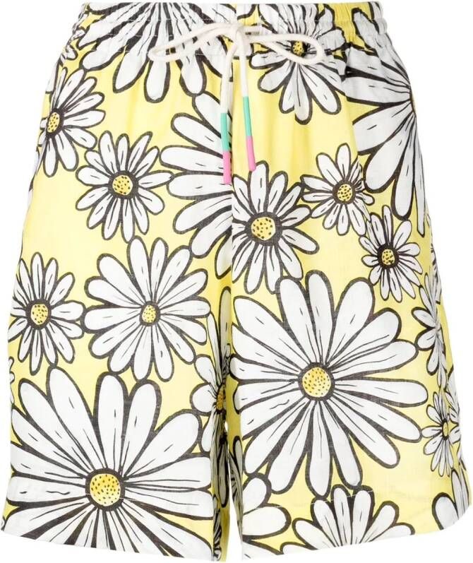 Mira Mikati Shorts met bloemenprint Geel