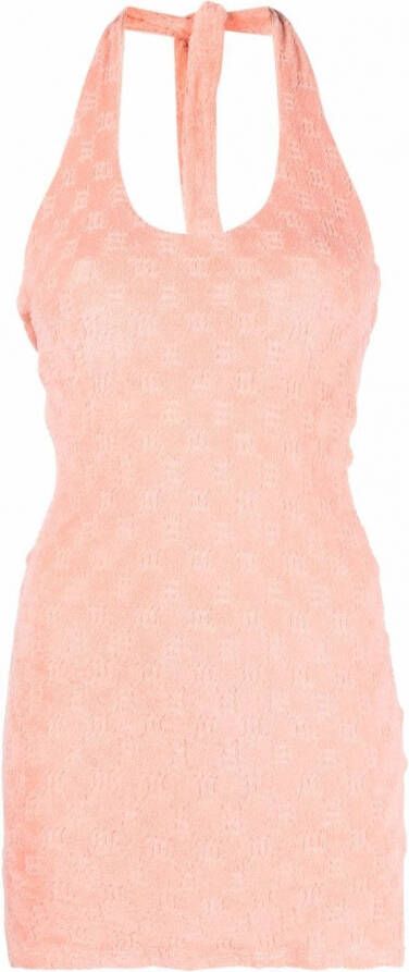 MISBHV Jurk met monogramprint Roze