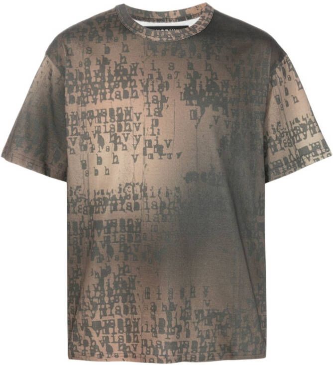 MISBHV T-shirt met logoprint Bruin