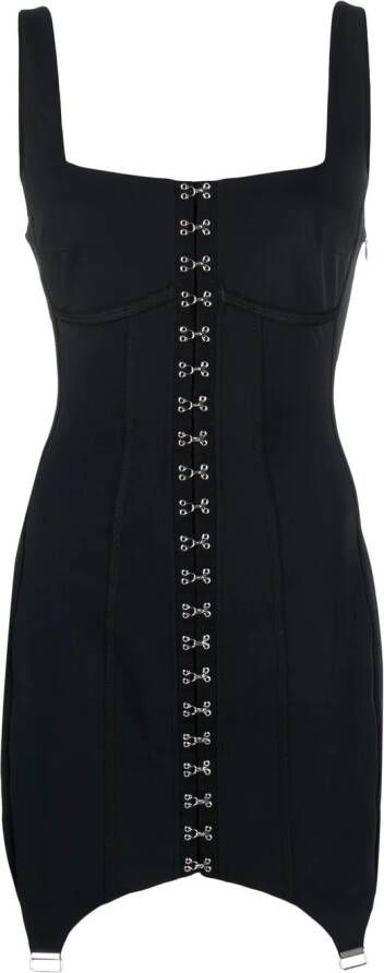 MISBHV Mini-jurk met korset-effect Zwart