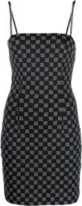 MISBHV Mini-jurk met monogram BLACK