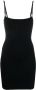 MISBHV Ribgebreide mini-jurk Zwart - Thumbnail 1