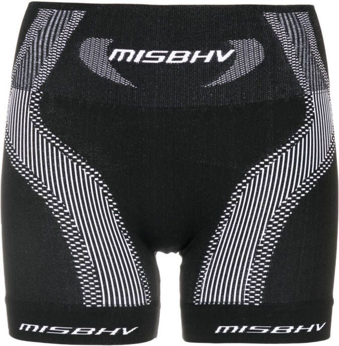 MISBHV Shorts met logoprint Zwart