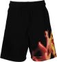 MISBHV Shorts met vlammenprint Zwart - Thumbnail 1
