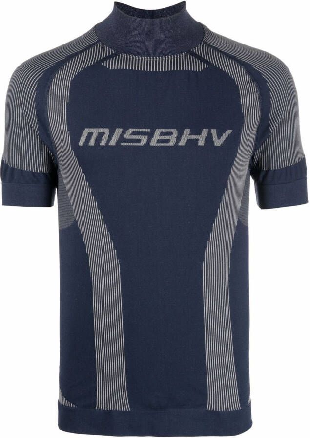 MISBHV T-shirt met logoprint Blauw