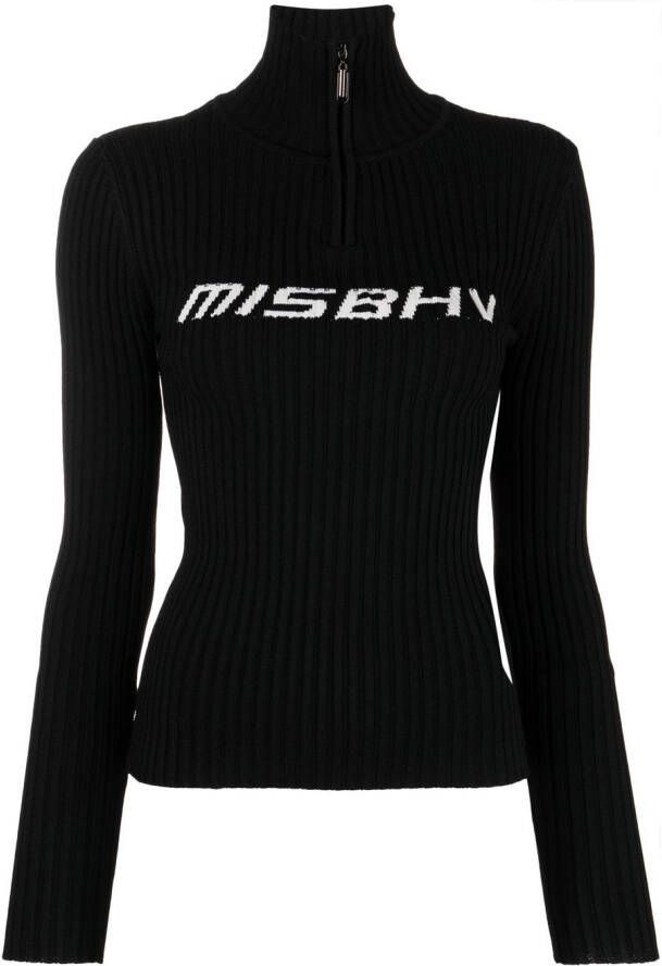 MISBHV Top met logo Zwart