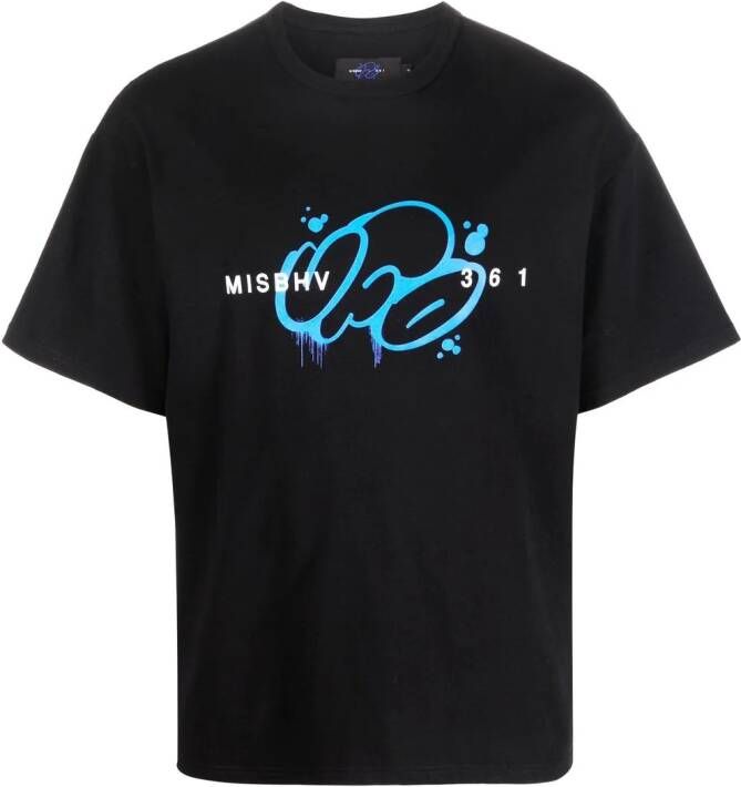 MISBHV x UFO361 T-shirt met logoprint Zwart