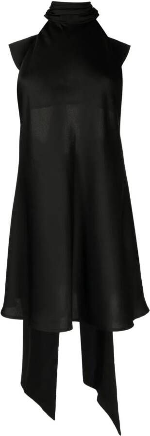 MISHA Mini-jurk met strikdetail Zwart