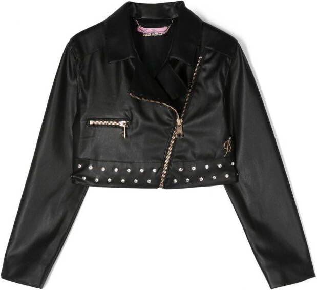 Miss Blumarine Jack met geborduurd logo Zwart
