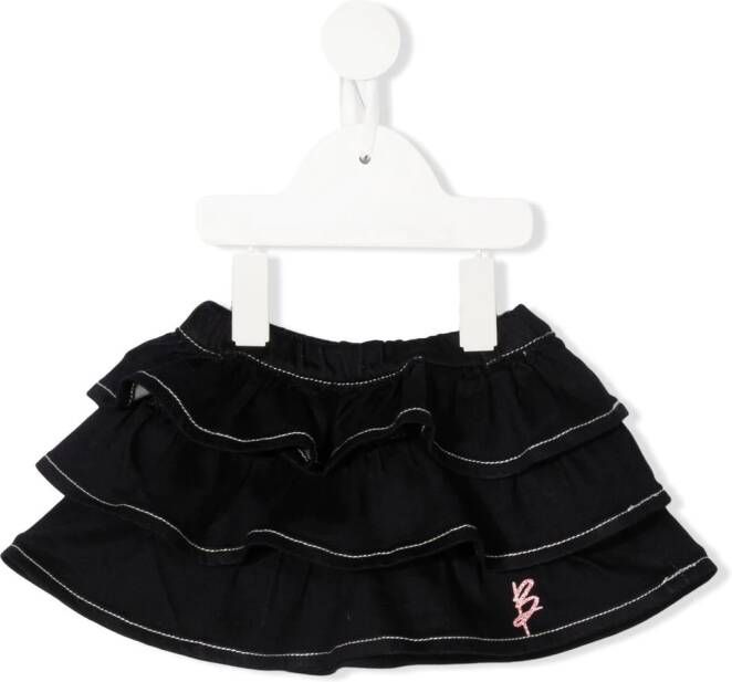 Miss Blumarine Rok met ruches Zwart