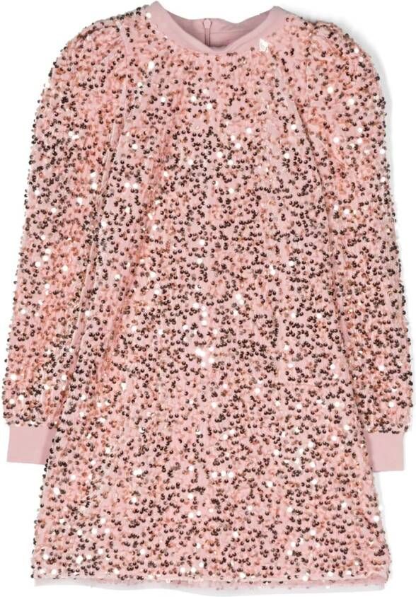 Miss Blumarine Shiftjurk met pailletten Roze