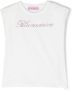 Miss Blumarine T-shirt met logoprint Wit - Thumbnail 1