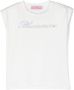 Miss Blumarine T-shirt met logoprint Wit - Thumbnail 1