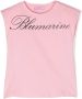 Miss Blumarine T-shirt met vlinderprint Roze - Thumbnail 1