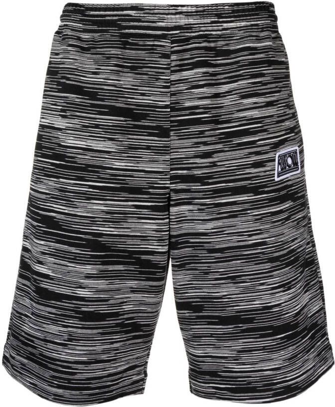 Missoni Bermuda shorts met logopatch Zwart