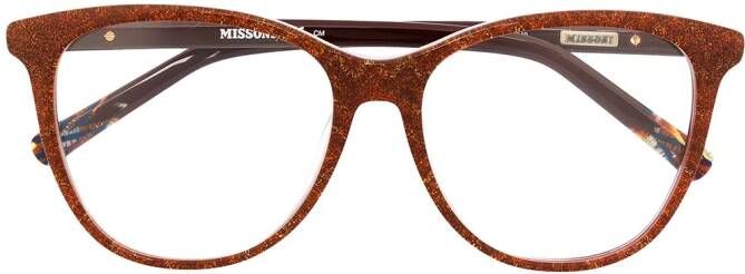 MISSONI EYEWEAR Bril met kattenoog montuur Rood