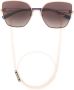 MISSONI EYEWEAR Zonnebril met oversized montuur Metallic - Thumbnail 1