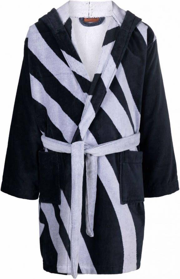 Missoni Gestreepte badjas Blauw