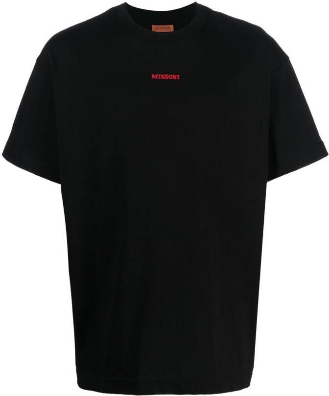 Missoni T-shirt met grafische print Zwart