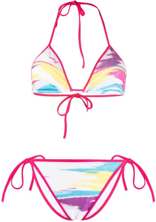 Missoni Bikini met grafische print Wit