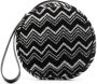 Missoni Home Kheite gebreide toilettas Zwart - Thumbnail 1