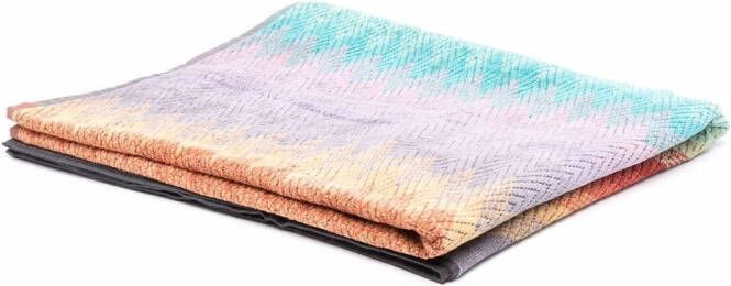 Missoni Home Strandlaken met zigzag patroon Oranje