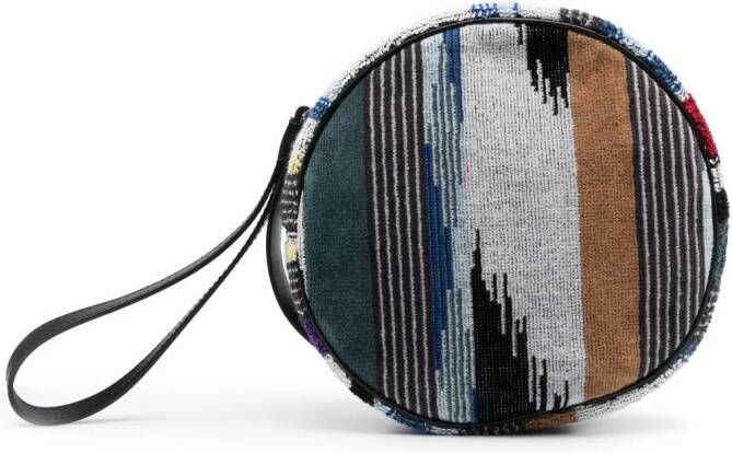 Missoni Home Toilettas met jacquard Blauw