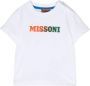 Missoni Kids T-shirt met logo-print Wit - Thumbnail 1