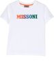 Missoni Kids T-shirt met logoprint Wit - Thumbnail 1