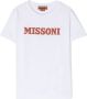 Missoni Kids T-shirt met logoprint Wit - Thumbnail 1