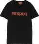 Missoni Kids T-shirt met logoprint Zwart - Thumbnail 1