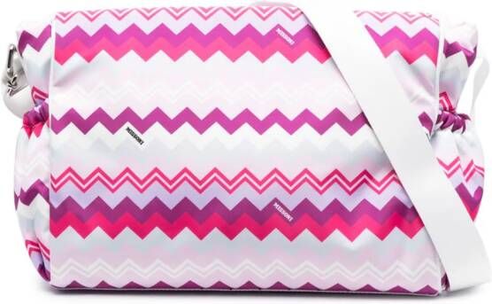 Missoni Kids Luiertas met zigzag-patroon Roze