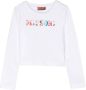 Missoni Kids Sweater met logo-patch Wit - Thumbnail 1