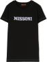 Missoni Kids T-shirt met geborduurd logo Zwart - Thumbnail 1