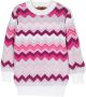 Missoni Kids Trui met zigzagprint Roze - Thumbnail 1