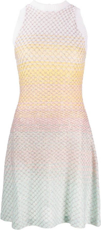 Missoni Mini-jurk met pailletten Geel