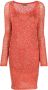 Missoni Mini-jurk met pailletten Oranje - Thumbnail 1
