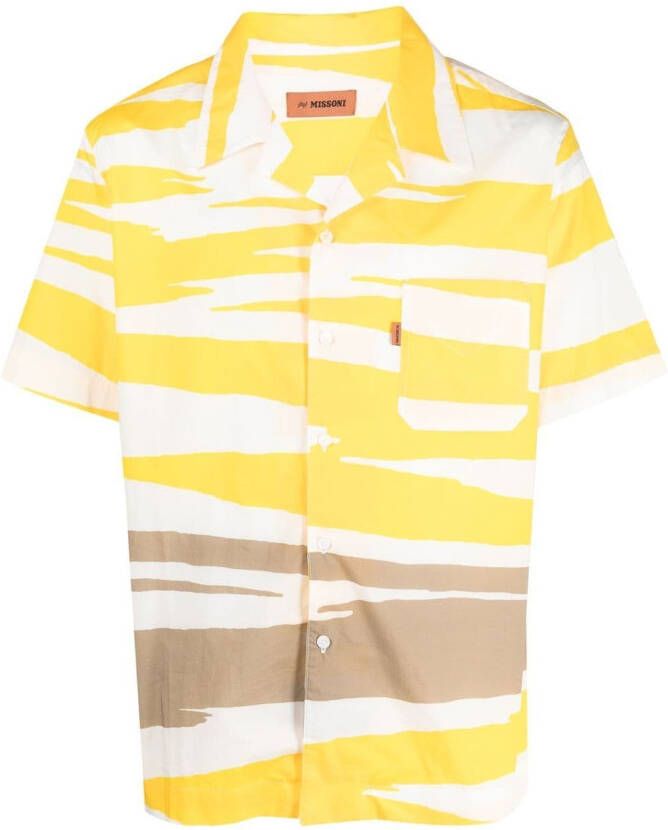 Missoni Overhemd met print Geel
