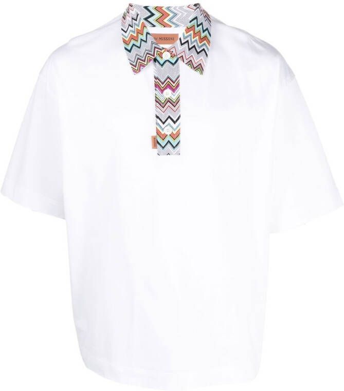 Missoni Poloshirt met knopen Wit