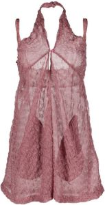 Missoni Semi-doorzichtige jurk Roze