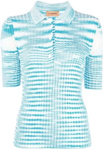 Missoni short-sleeve knitted top Blauw