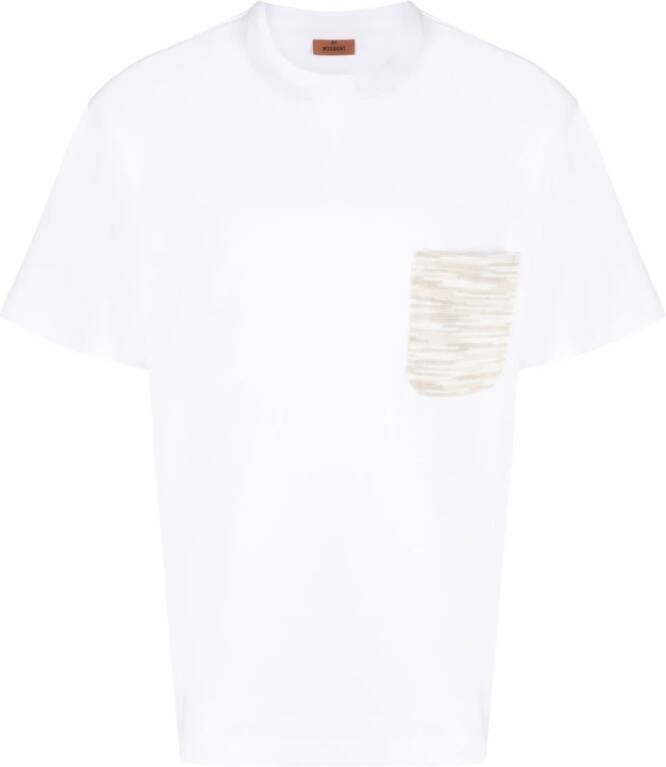 Missoni T-shirt met zak Wit