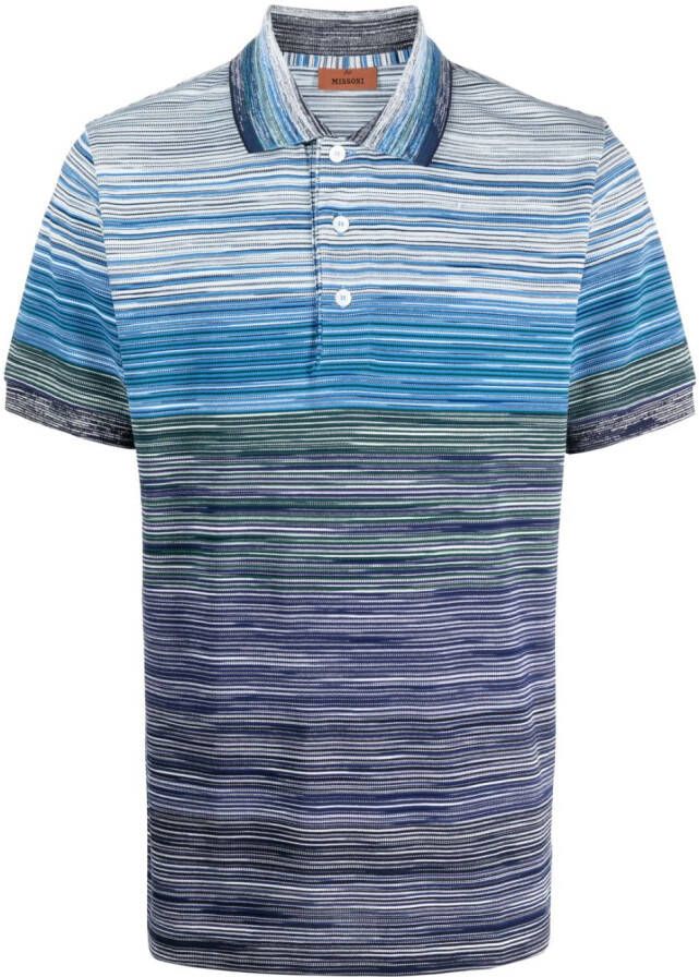 Missoni Poloshirt met gestreept patroon Blauw