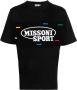 Missoni T-shirt met geborduurd logo Zwart - Thumbnail 1