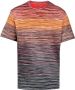 Missoni Katoenen T-shirt met kleurverloop Rood - Thumbnail 1