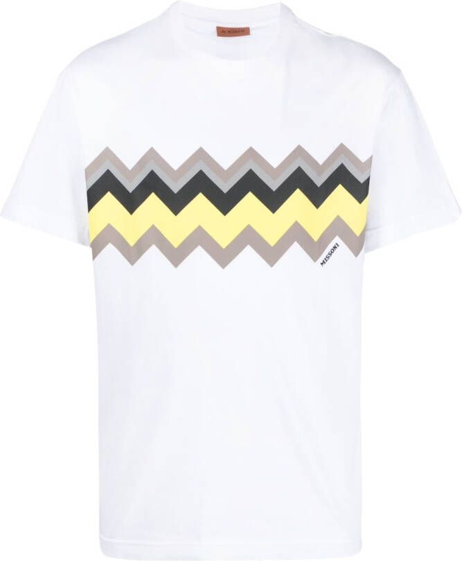 Missoni T-shirt met print Wit