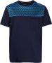 Missoni T-shirt met zigzag-patroon en ronde hals Blauw - Thumbnail 1