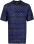 Missoni T-shirt met zigzag-patroon Blauw - Thumbnail 1